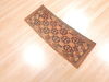 Khan Mohammadi Brown Runner Hand Knotted 14 X 33  Area Rug 100-110942 Thumb 9