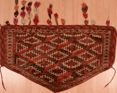 Afghan Khan Mohammadi Red Rectangle 2x4 ft Wool Carpet 110944