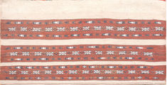 Turkman Red Hand Knotted 1'4" X 2'6"  Area Rug 100-110950