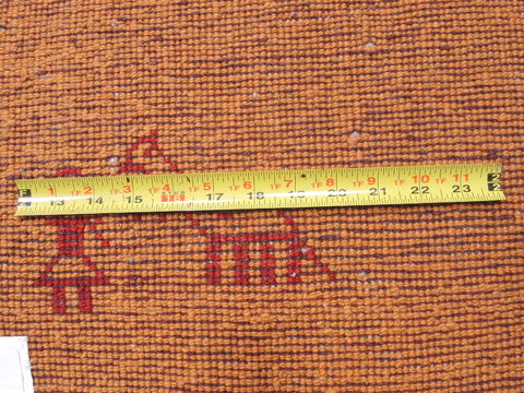 Gabbeh Brown Hand Knotted 21 X 27 Area Rug 253-110952 Image 8