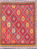 Turkman Red Square Hand Knotted 10 X 10  Area Rug 100-110953 Thumb 0