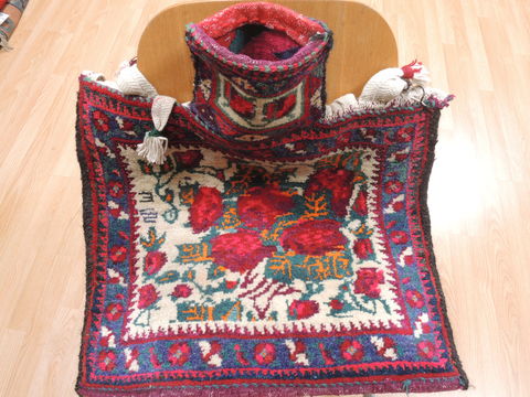 Baluch White Square Hand Knotted 111 X 21 Area Rug 100-110961 Image 5