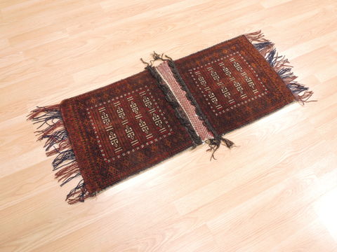 Baluch Red Hand Knotted 16 X 31 Area Rug 100-110962 Image 1