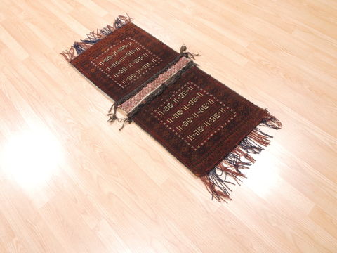 Baluch Red Hand Knotted 16 X 31 Area Rug 100-110962 Image 2