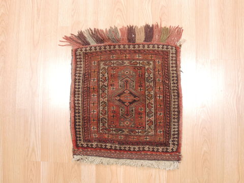 Baluch Brown Square Hand Knotted 17 X 17 Area Rug 100-110964 Image 4