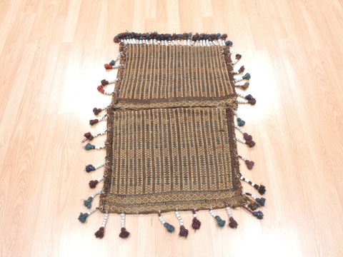 Baluch Beige Hand Woven 110 X 210 Area Rug 100-110965 Image 1