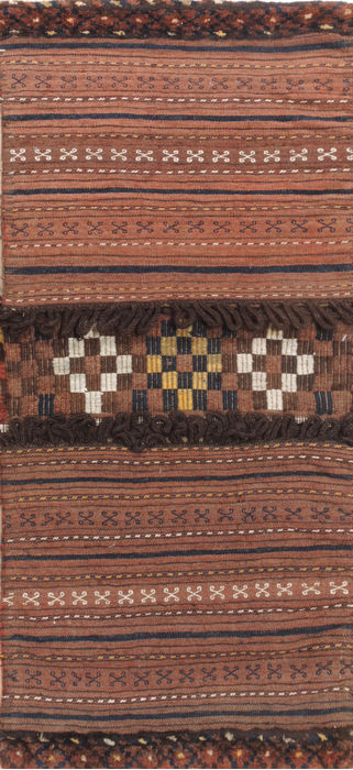 Baluch Brown Hand Woven 19 X 44 Area Rug 100-110967 Image 0