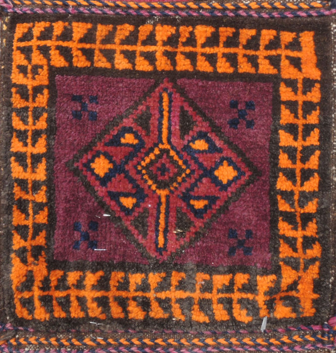 Baluch Purple Square Hand Knotted 10 X 10 Area Rug 100-110969 Image 0