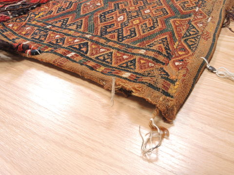 Baluch Blue Runner Hand Woven 14 X 33 Area Rug 100-110971 Image 2