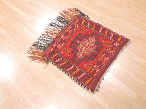 Turkman Red Square Hand Knotted 22 X 22 Area Rug 100-110972 Image 1
