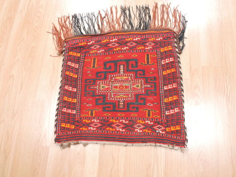 Turkman Red Square Hand Knotted 22 X 22 Area Rug 100-110972 Image 2