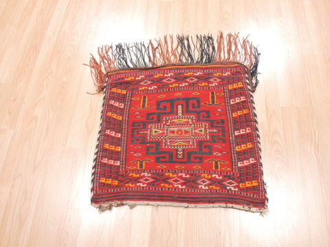 Turkman Red Square Hand Knotted 22 X 22 Area Rug 100-110972 Image 5