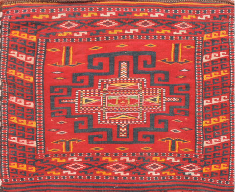Turkman Red Square Hand Knotted 22 X 22 Area Rug 100-110972 Image 0