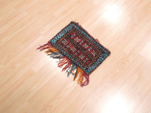 Baluch Red Hand Knotted 12 X 18 Area Rug 100-110974 Image 2
