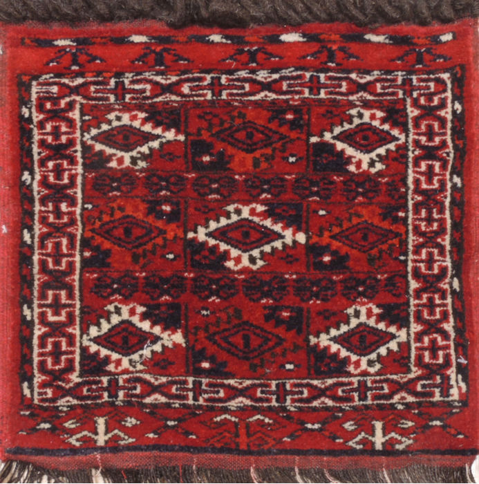 Afghan Baluch Red Square 2x3 ft Wool