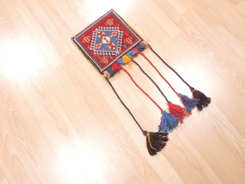 Baluch Red Hand Knotted 11 X 29 Area Rug 100-110980 Image 3