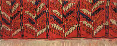 Afghan Baluch Red Runner 6 ft and Smaller Wool Carpet 110998