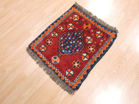 Turkman Red Square Hand Knotted 19 X 111 Area Rug 100-111000 Image 2