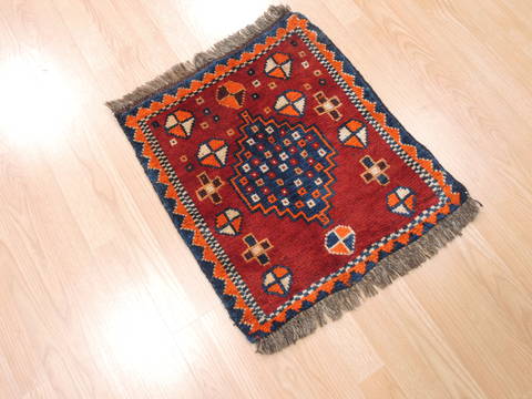 Turkman Red Square Hand Knotted 19 X 111 Area Rug 100-111000 Image 3