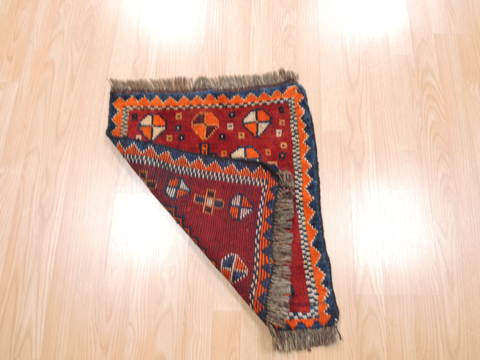 Turkman Red Square Hand Knotted 19 X 111 Area Rug 100-111000 Image 5