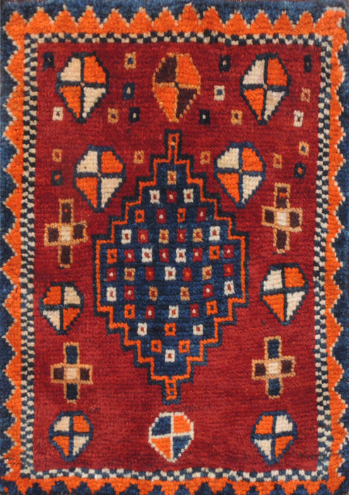 Turkman Red Square Hand Knotted 19 X 111 Area Rug 100-111000 Image 0