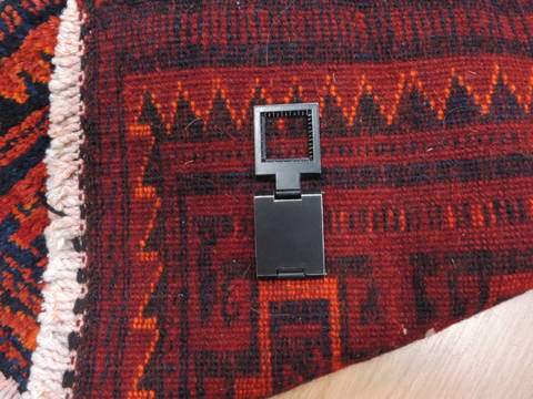 Turkman Red Square Hand Knotted 18 X 22 Area Rug 100-111006 Image 5