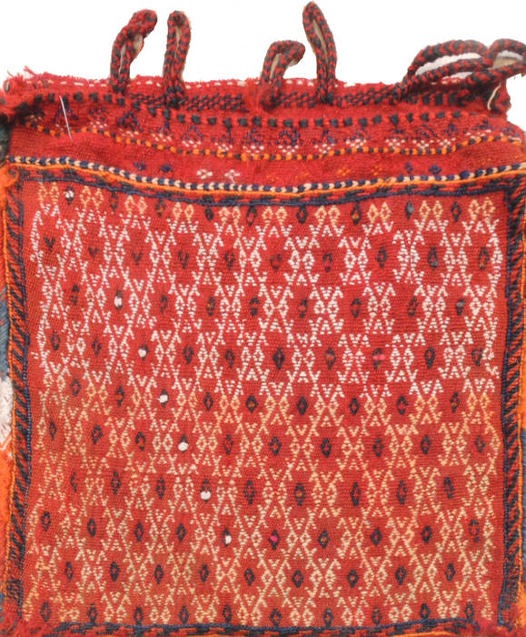 Baluch Red Square Hand Woven 18 X 22 Area Rug 100-111019 Image 0