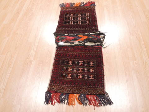 Baluch Red Hand Knotted 19 X 44 Area Rug 100-111022 Image 1