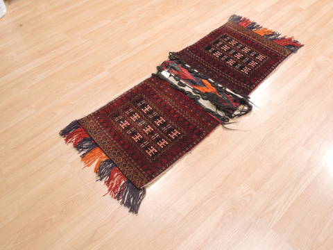 Baluch Red Hand Knotted 19 X 44 Area Rug 100-111022 Image 2