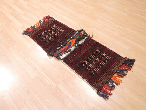 Baluch Red Hand Knotted 19 X 44 Area Rug 100-111022 Image 3