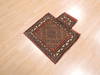 Baluch Red Square Hand Knotted 111 X 23  Area Rug 100-111024 Thumb 2