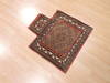 Baluch Red Square Hand Knotted 111 X 23  Area Rug 100-111024 Thumb 7