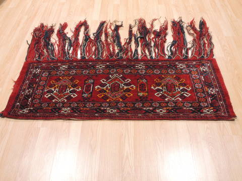 Baluch Red Hand Knotted 18 X 411 Area Rug 100-111027 Image 1