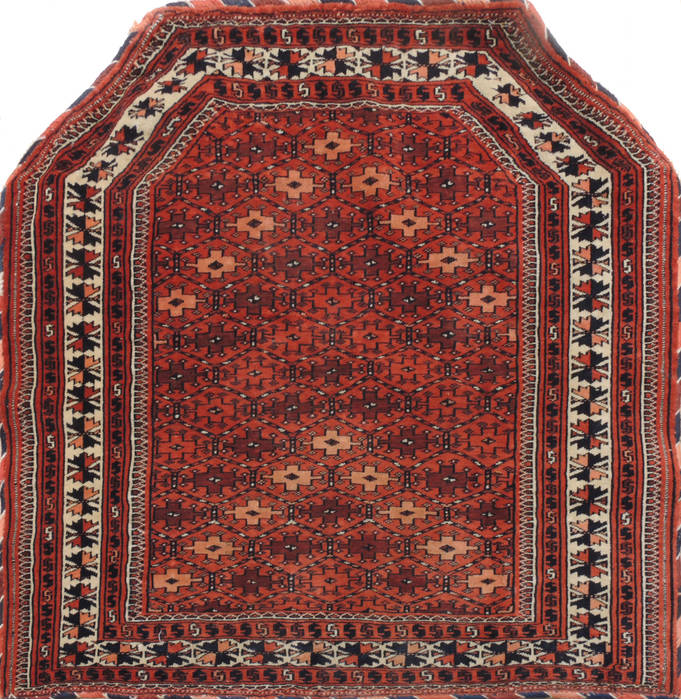 Baluch Red Square Hand Knotted 31 X 35 Area Rug 100-111030 Image 0