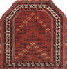 Baluch Red Square Hand Knotted 31 X 35  Area Rug 100-111030 Thumb 0