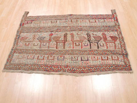 Baluch Red Hand Knotted 34 X 46 Area Rug 100-111031 Image 1