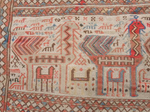Baluch Red Hand Knotted 34 X 46 Area Rug 100-111031 Image 3