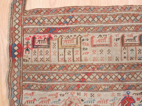 Baluch Red Hand Knotted 34 X 46 Area Rug 100-111031 Image 4