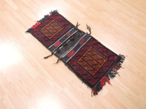 Baluch Orange Hand Knotted 18 X 27 Area Rug 100-111032 Image 2