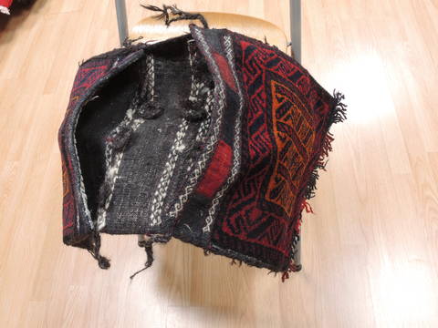 Baluch Orange Hand Knotted 18 X 27 Area Rug 100-111032 Image 6