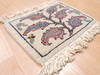 Baluch White Square Hand Knotted 10 X 13  Area Rug 100-111033 Thumb 4