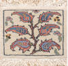 Baluch White Square Hand Knotted 10 X 13  Area Rug 100-111033 Thumb 0