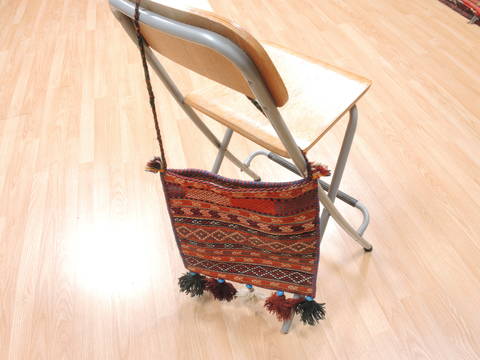 Baluch Orange Square Hand Woven 12 X 14 Area Rug 100-111034 Image 4