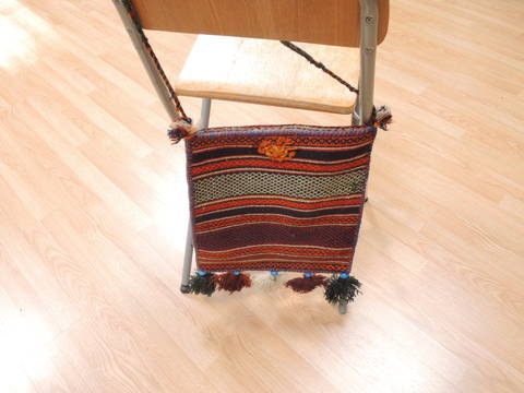 Baluch Orange Square Hand Woven 12 X 14 Area Rug 100-111034 Image 5