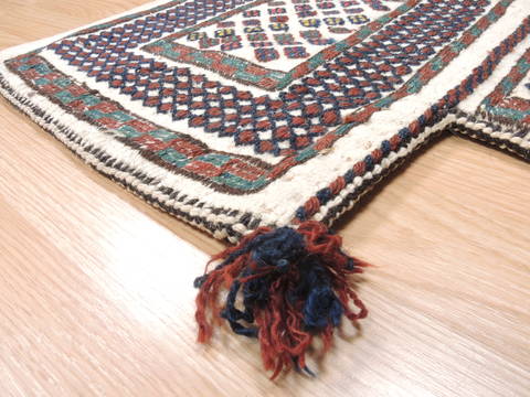 Baluch White Hand Woven 14 X 21 Area Rug 100-111035 Image 5