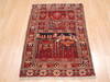 Baluch Red Hand Knotted 210 X 40  Area Rug 100-111036 Thumb 4