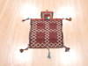 Baluch Red Square Hand Woven 17 X 20 Area Rug 100-111037 Thumb 1