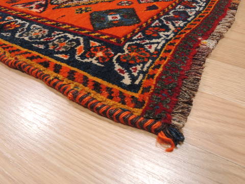 Baluch Orange Hand Knotted 14 X 20 Area Rug 100-111041 Image 4