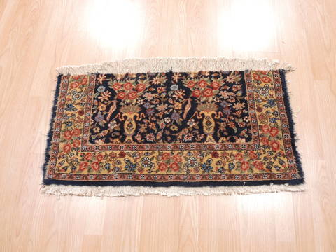 Baluch Blue Hand Knotted 16 X 30 Area Rug 100-111043 Image 1