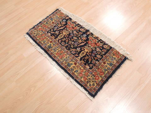 Baluch Blue Hand Knotted 16 X 30 Area Rug 100-111043 Image 2
